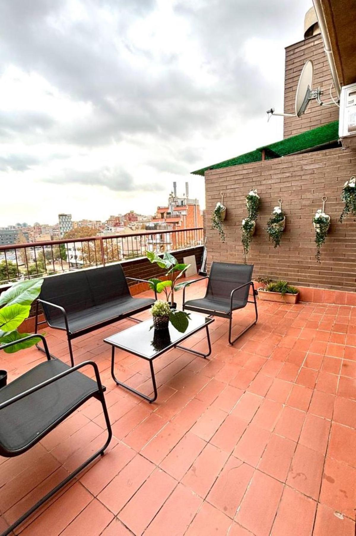 Ferienwohnung Sants Station Penthouse Barcelona Exterior foto